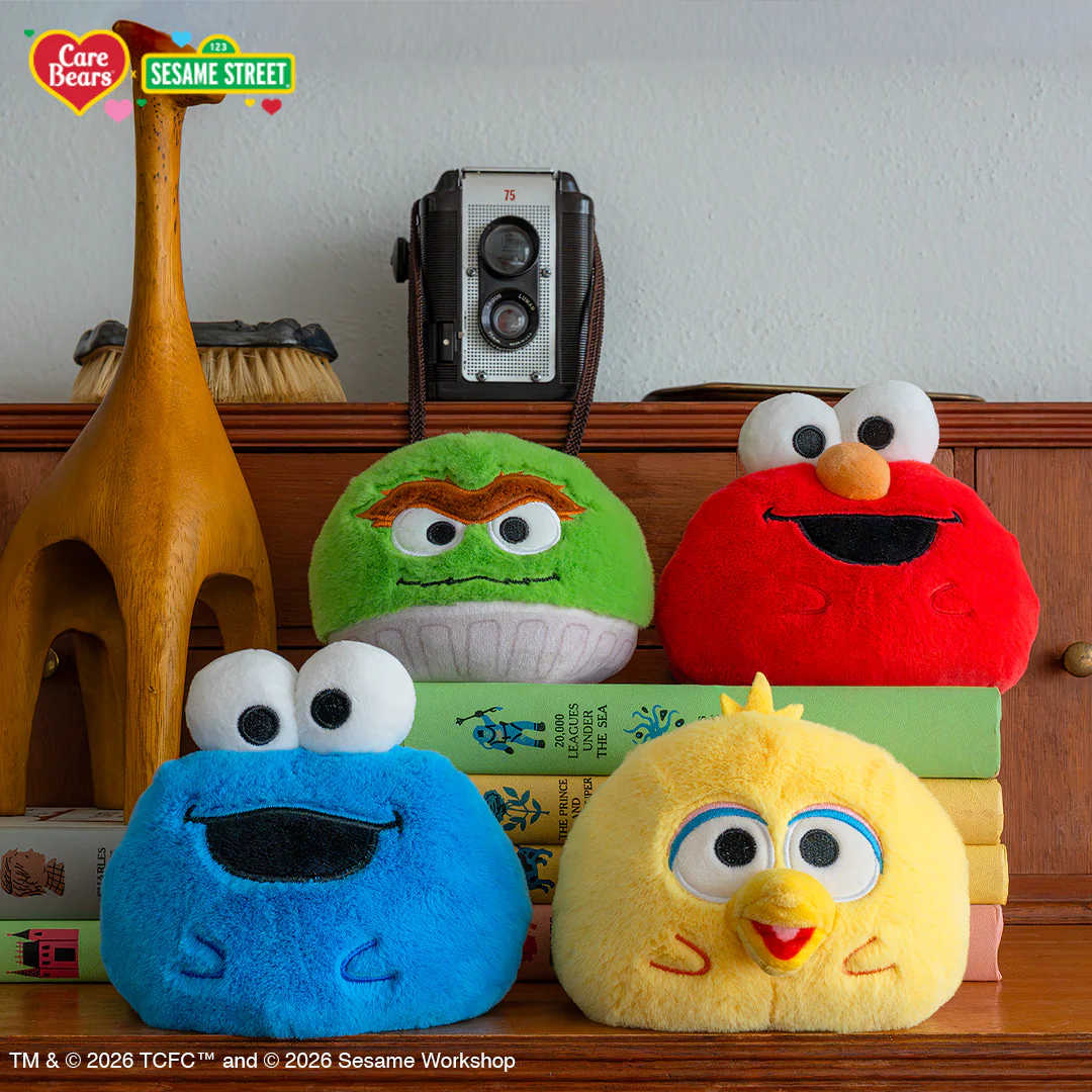 Funshine Bear & Big Bird 4" Reversible Plushie - Image 7