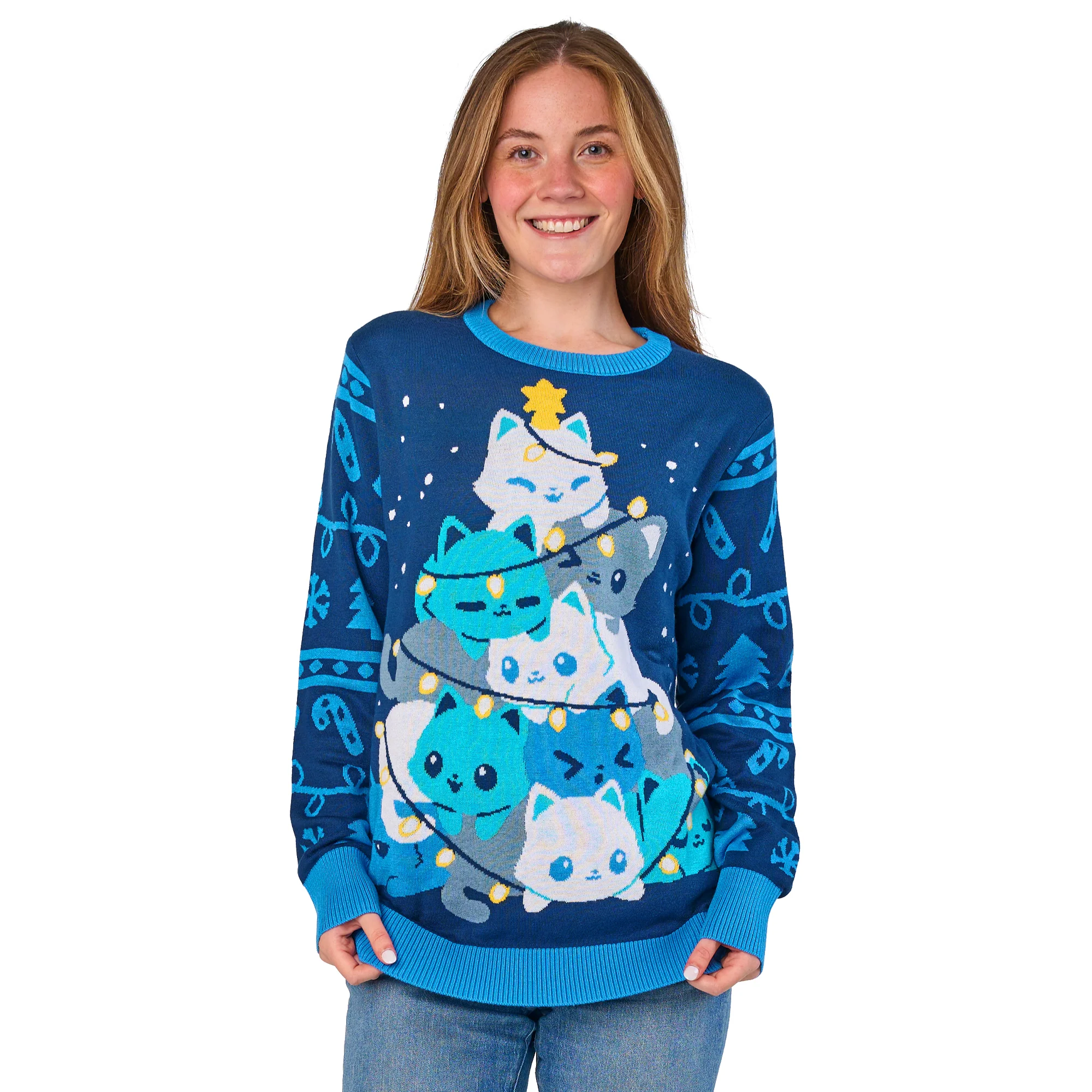 Meowy Christmas Sweater - Image 3