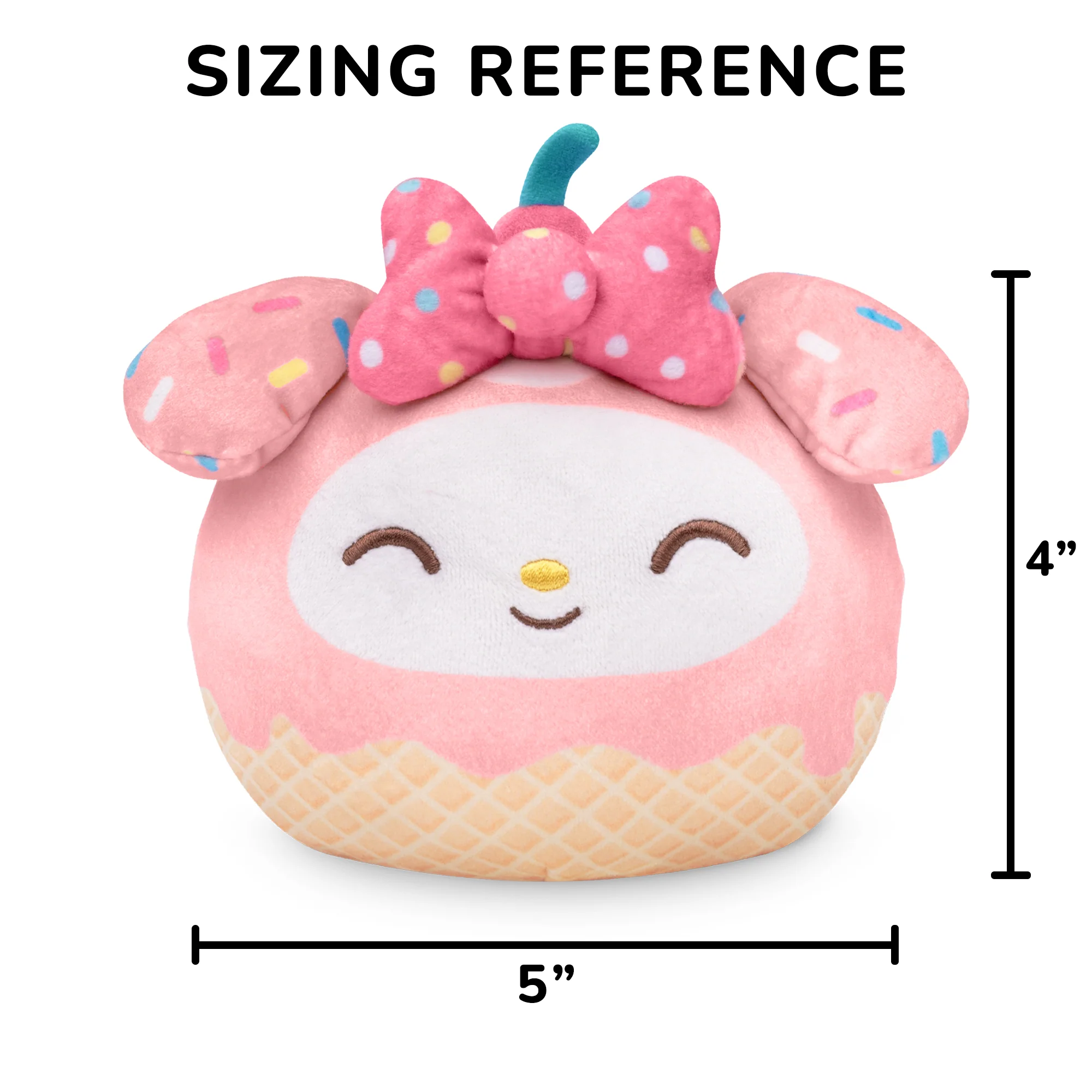 My Melody Ice Cream Cone 4” Reversible Plushie - Image 5