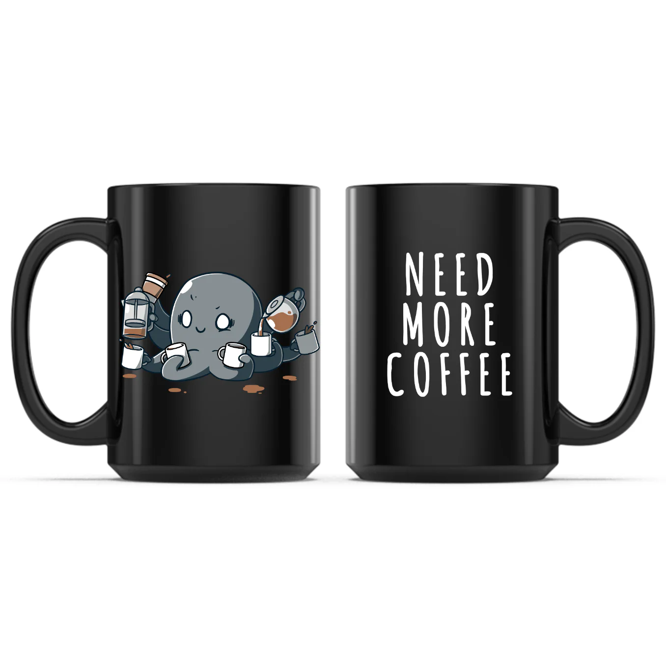 Need More Coffee (Octopus) Mug - Image 4