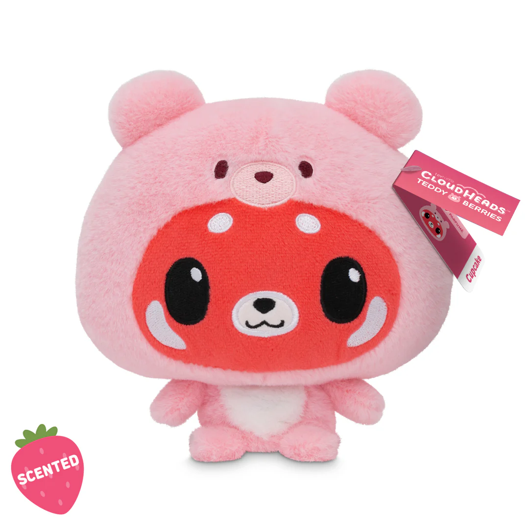Cloudheads: 5" Strawberry Cake-Scented Red Panda (Cupcake) - Image 6
