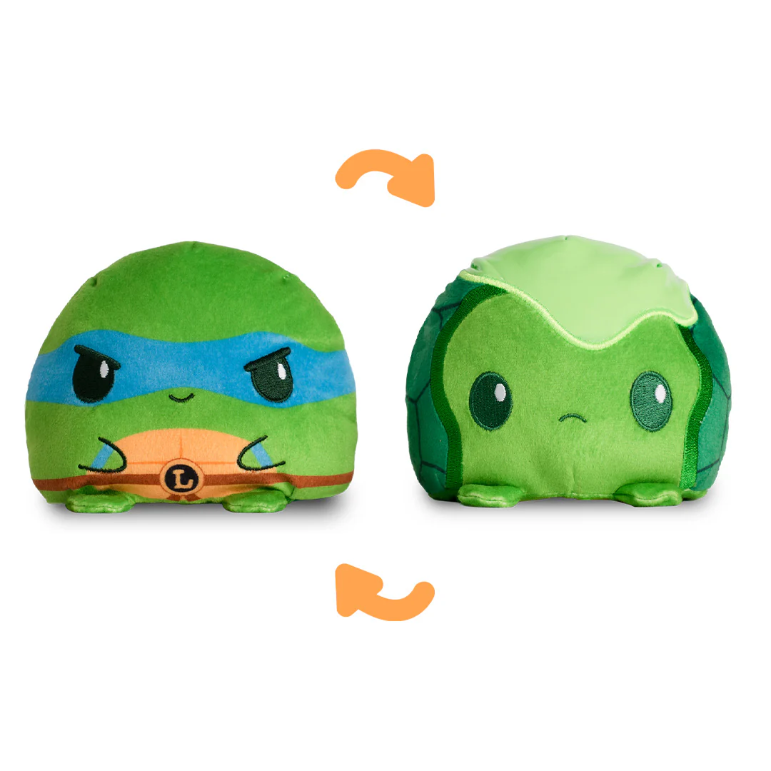 Leonardo & Ooze Turtle 4" Reversible Plushie