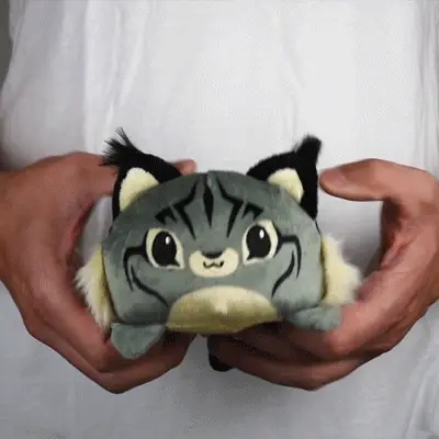 TeeTurtle Reversible Lynx Plushie - Image 2