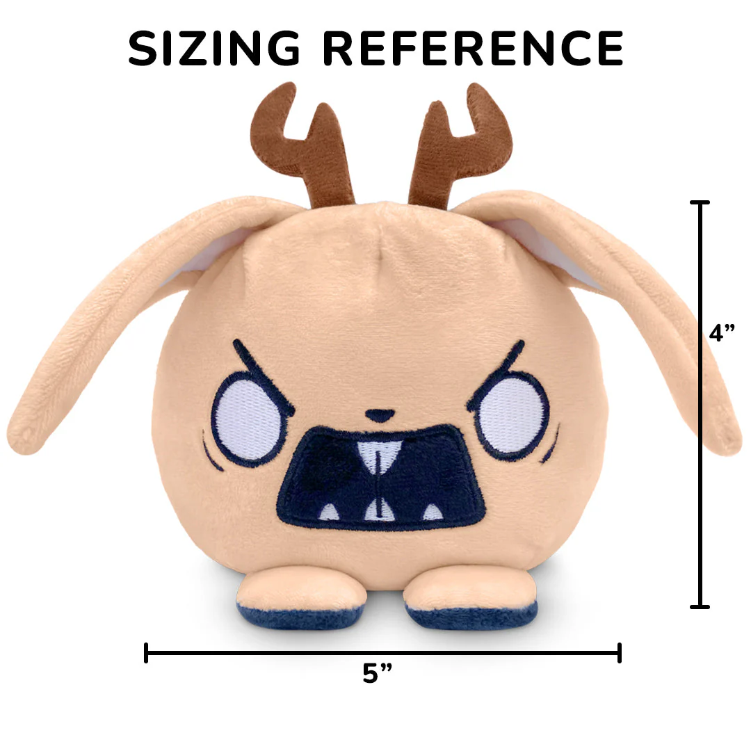 Twisted Cryptids: Jackalope 4" Reversible Plushie - Image 3