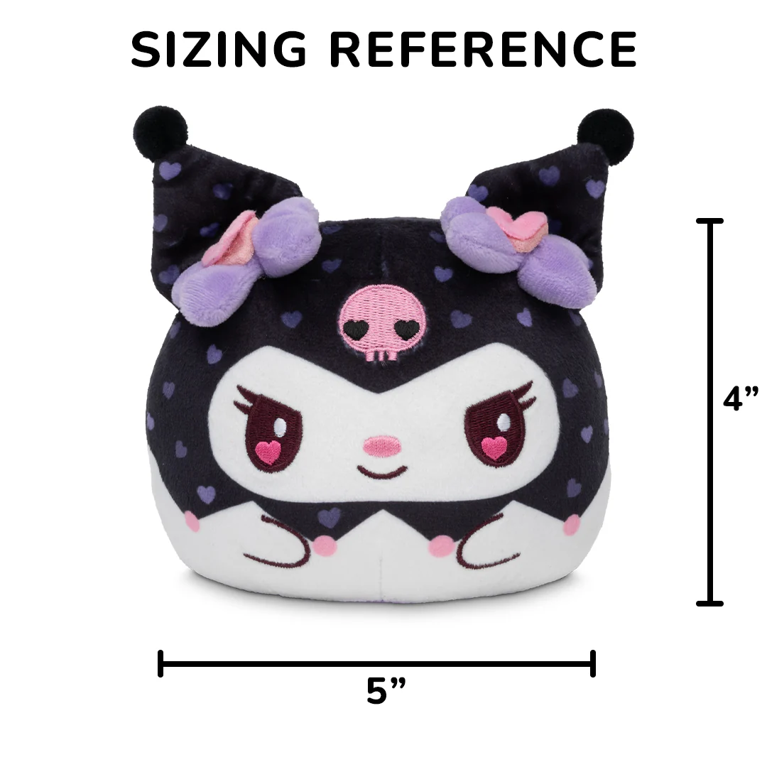 Valentine Present Kuromi 4" Reversible Plushie - Image 3
