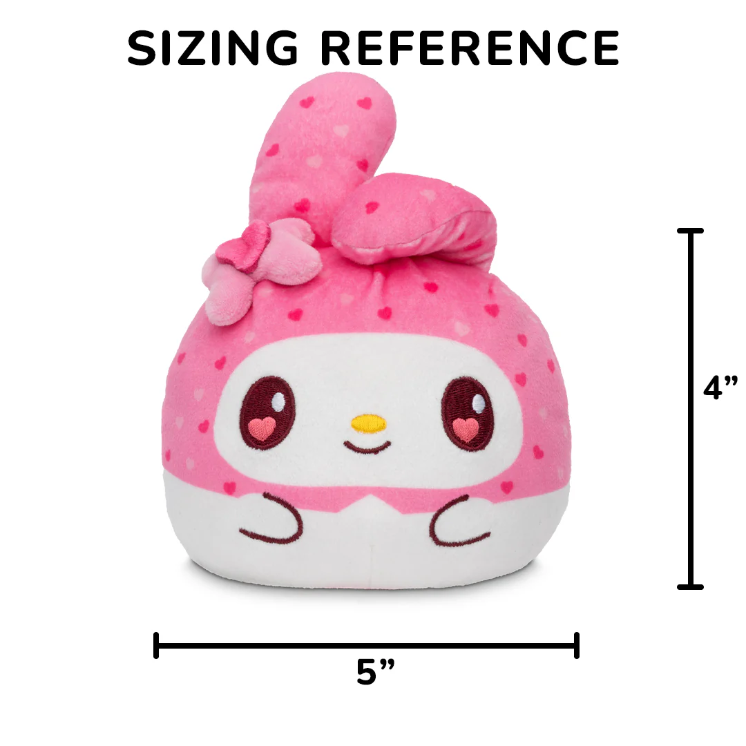 Valentine Present My Melody 4" Reversible Plushie - Image 3