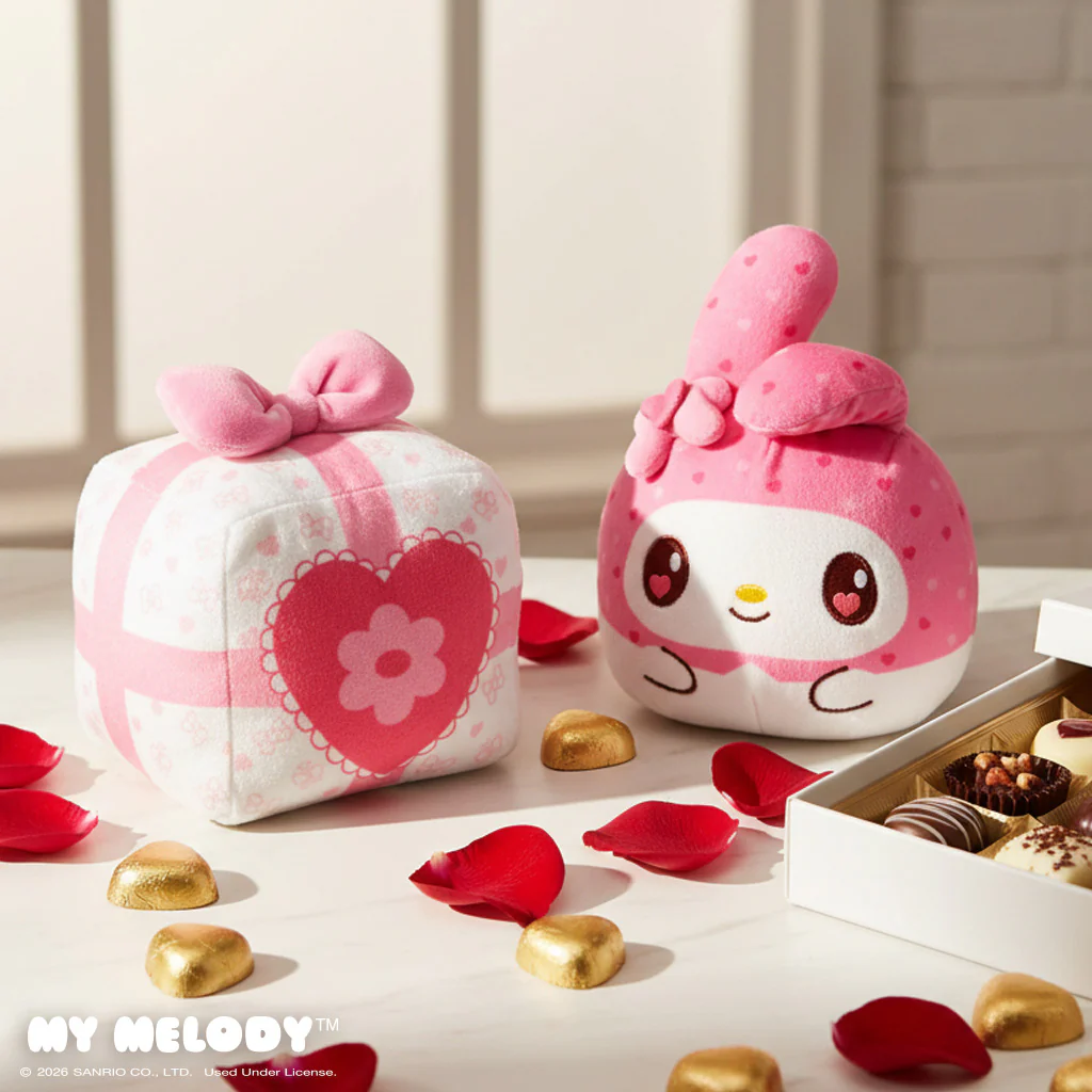 Valentine Present My Melody 4" Reversible Plushie - Image 4