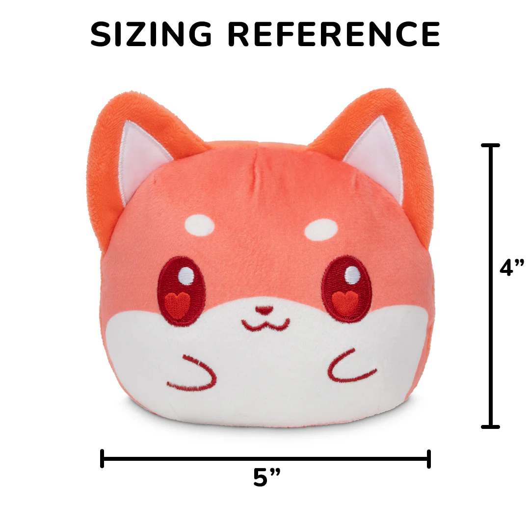 Valentine Present Shiba 4" Reversible Plushie - Image 3
