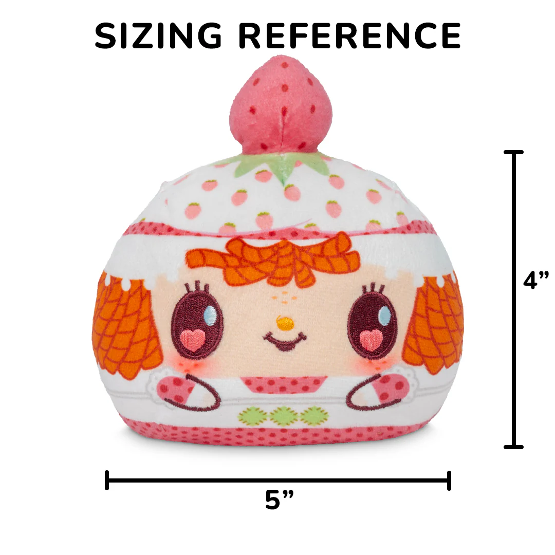 Valentine Present Strawberry Shortcake 4" Strawberry-Scented Reversible Plushie - Image 3