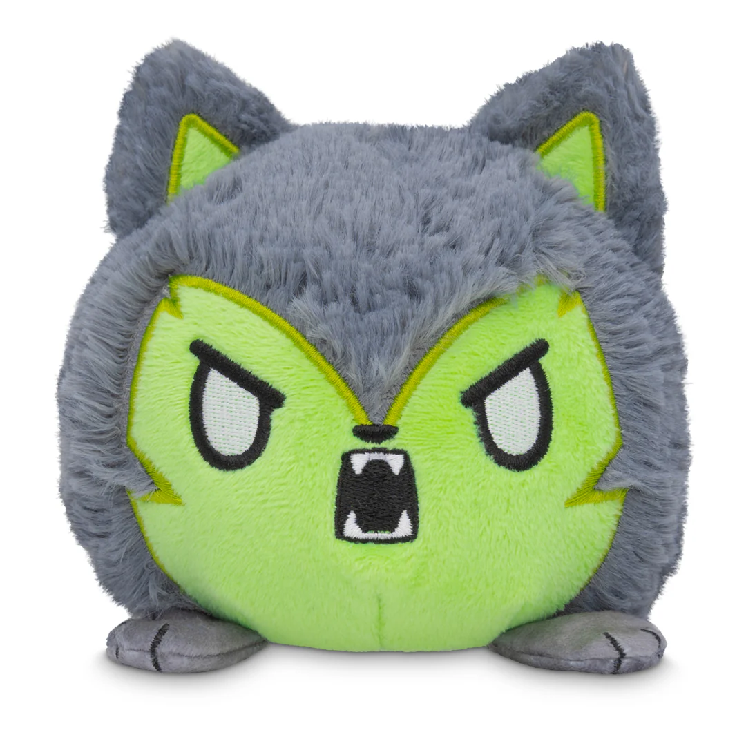 Halloween Wolf & Werewolf 4" Reversible Plushie (Glow) - Image 4